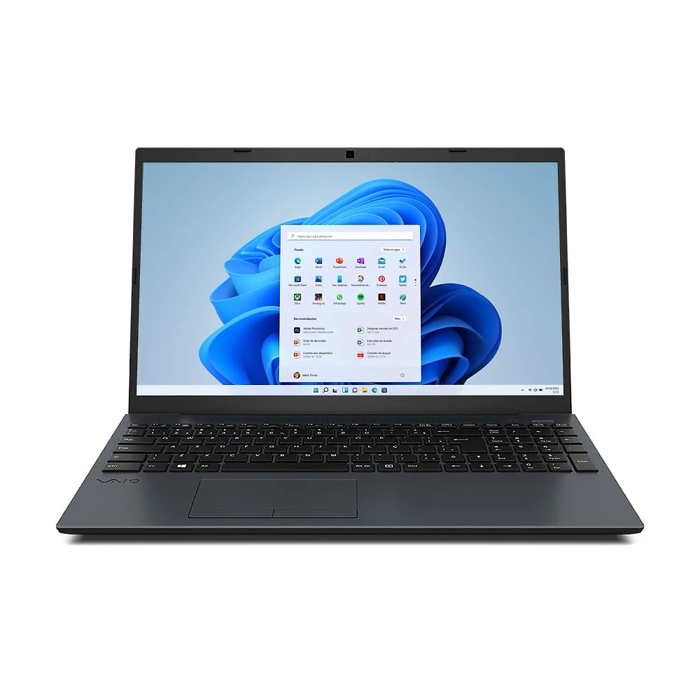 Notebook VAIO® FE15 Intel® Core™ i5 Windows 11 Home 8GB 256GB Full HD - Cinza Escuro