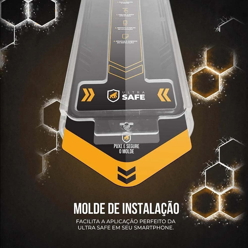Película Gshield Ultra Safe para Samsung Galaxy S24 com Vidro Temperado e Bordas em Poliuretano 1