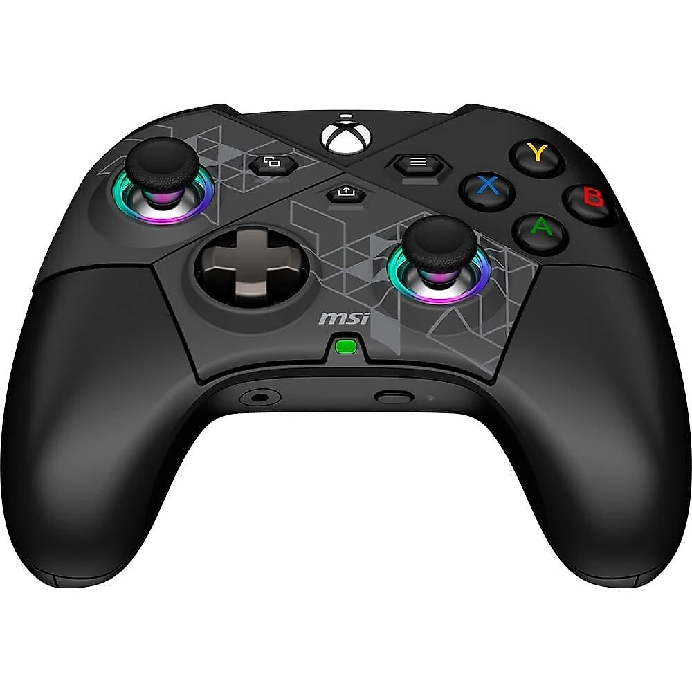 Controle Gamer Sem Fio MSI Force Pro, 2.4 GHz Wireless, Bluetooth, USB 2.0 Tipo-C, PC e Android, Preto - FORCEPROW