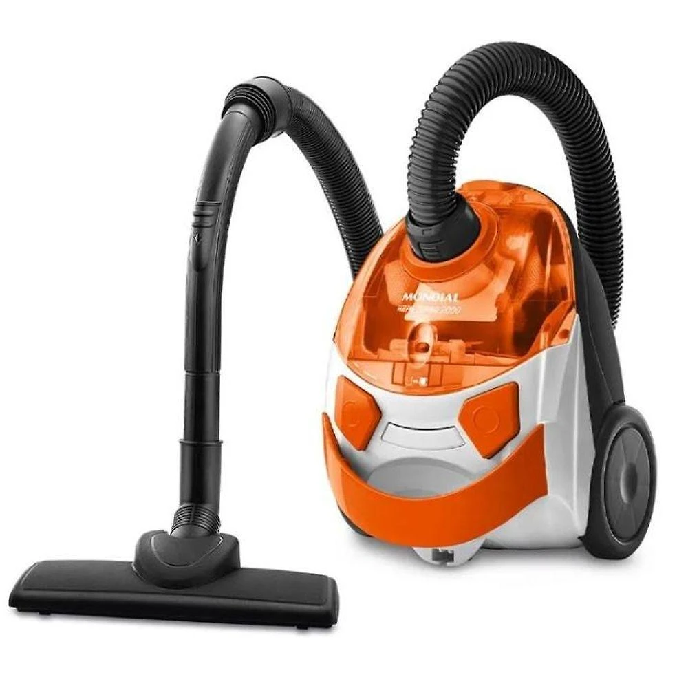 Aspirador de Pó Trenó Mondial Turbo Hepa AP-15 1500W 0,7L Laranja e Branco 110V