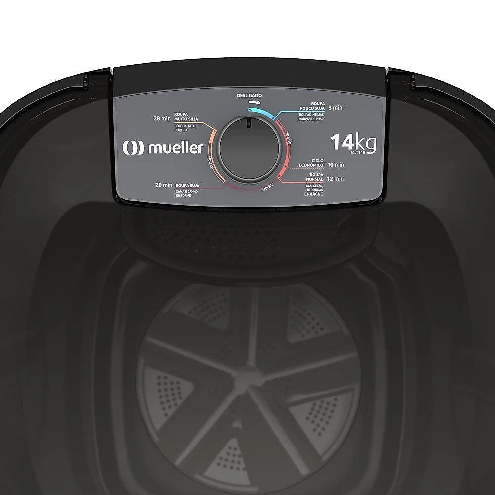 Tanquinho Mueller 14 kg Preto MLT14B 220V