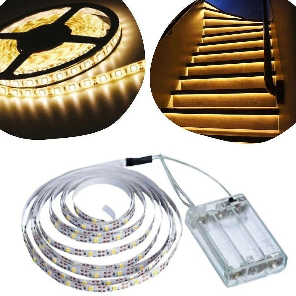 Kit 18 Fios Fita Led Luz Amarela 120 Lâmpadas Led 2m à Pilha