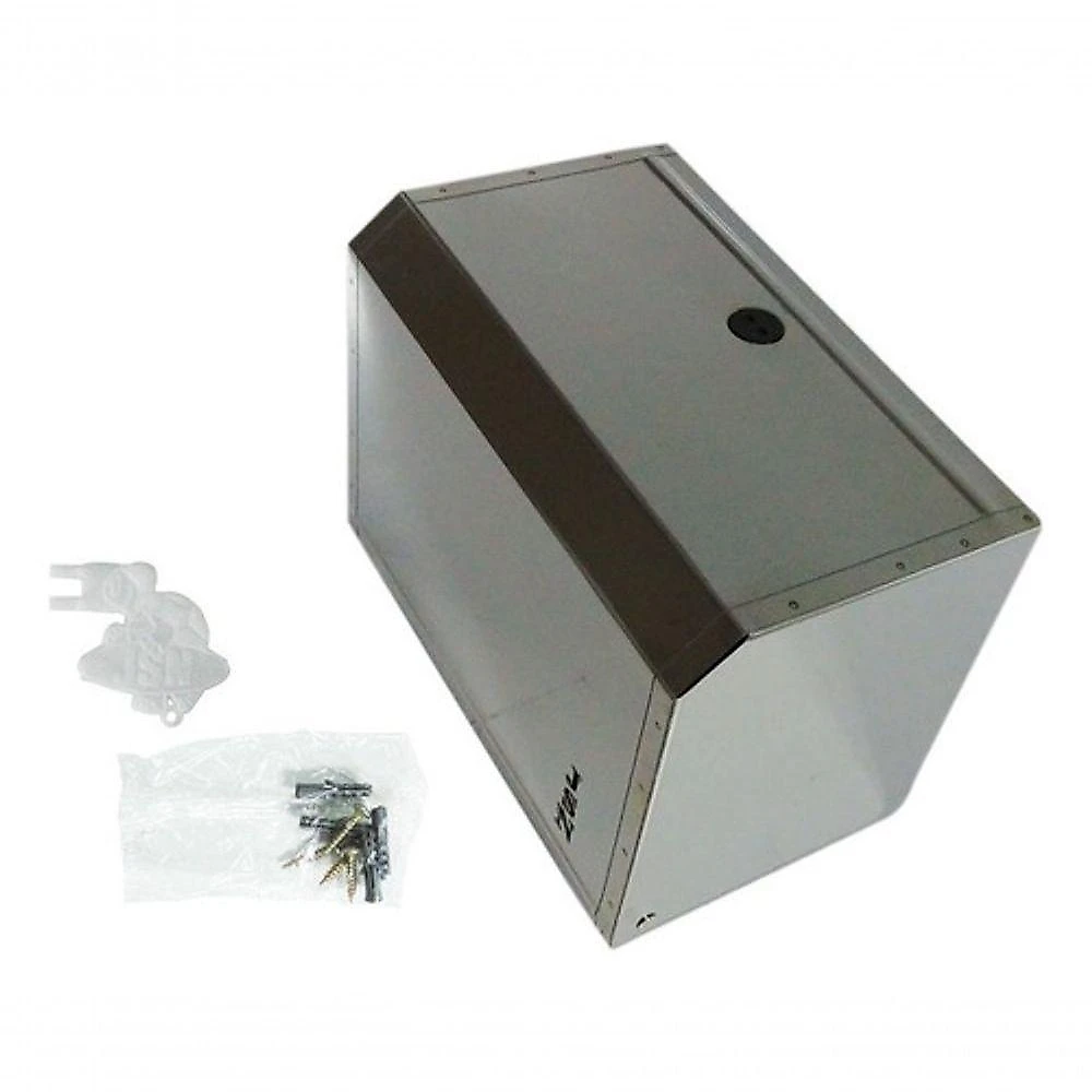 Porta Papel Toalha M1i em Aço Inox com Abertura Frontal para Folhas Interfolha Inox Higipack