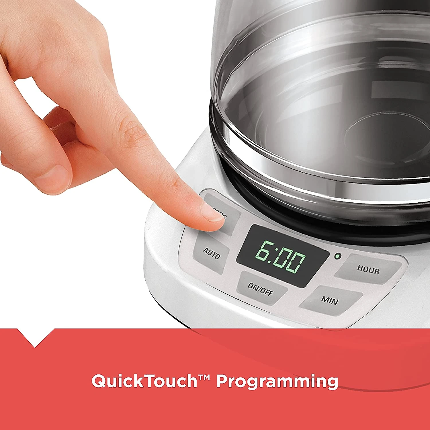 BLACK DECKER cafeteira programável com 12 xícaras branco