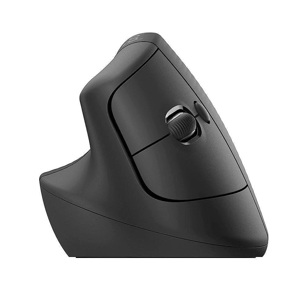 Mouse Sem Fio Logitech Lift para Canhoto, 4000 DPI, 6 Botões, Bluetooth, Ergonômico, USB, Grafite - 910-006467
