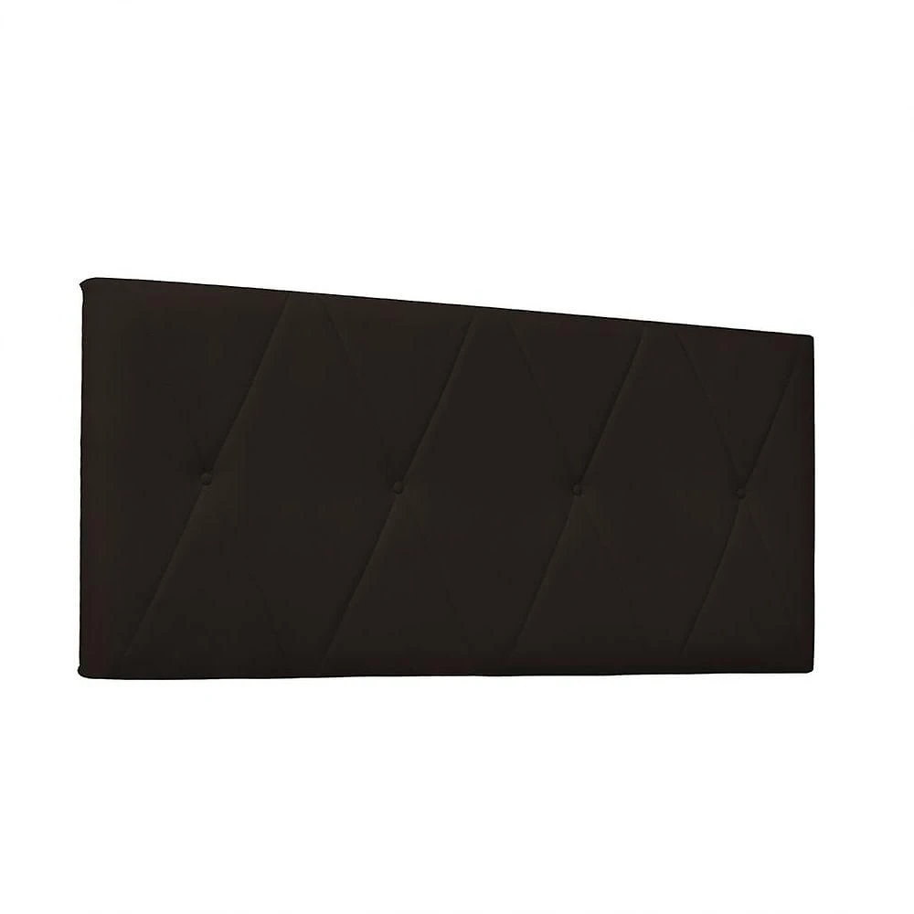 Cabeceira Aquilla Cama Box Solteiro 90Cm Corino Marrom