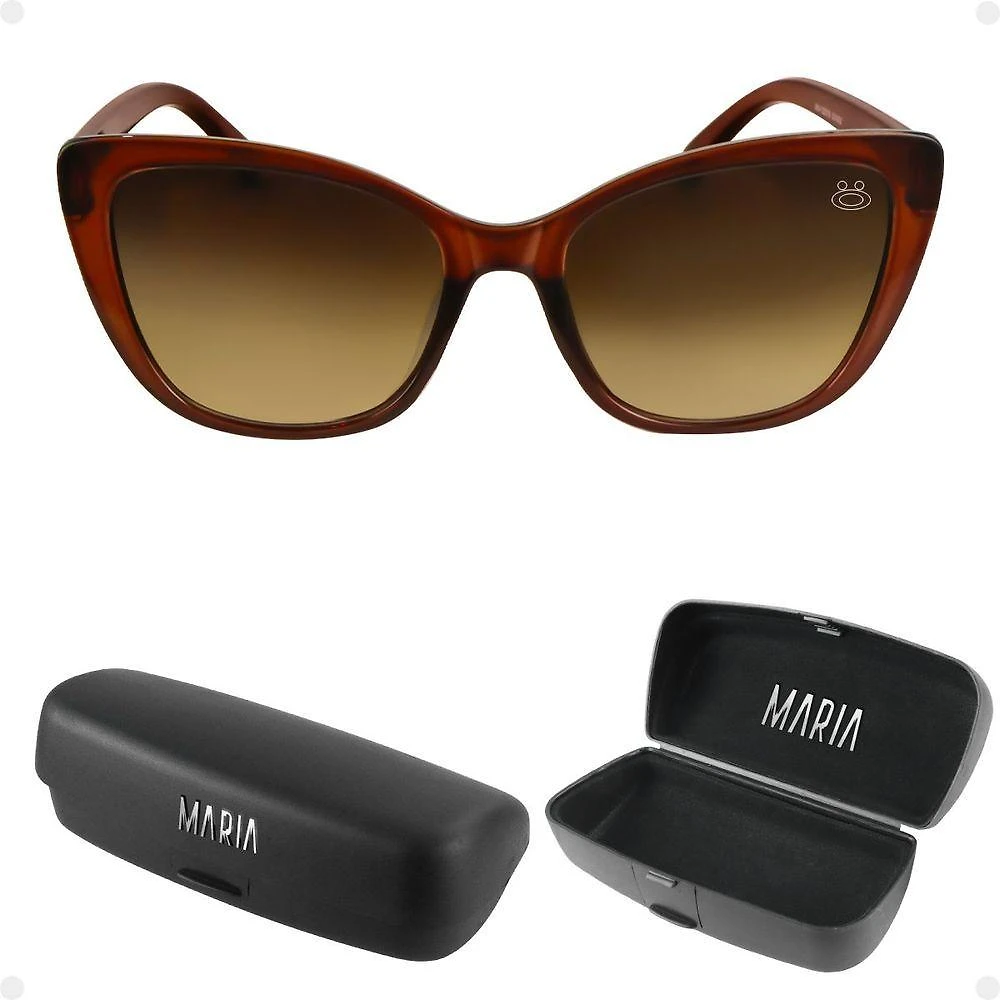 Oculos Sol Feminino Gatinho Praia Proteção Uv Vintage Case