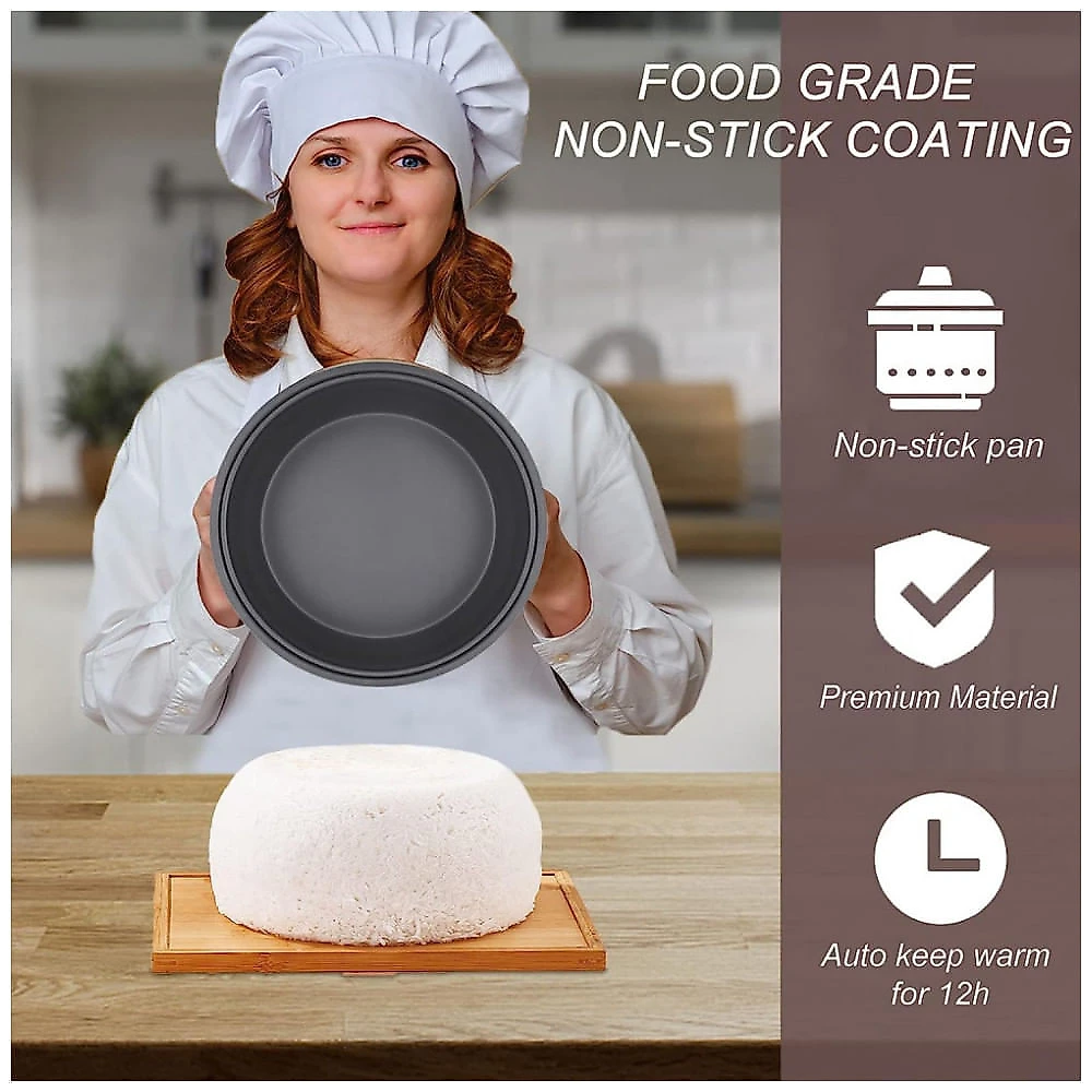 Panela de Arroz Elétrica 13L com operação One Touch, 110V 1350W, CAZACHEF, Prata 110v