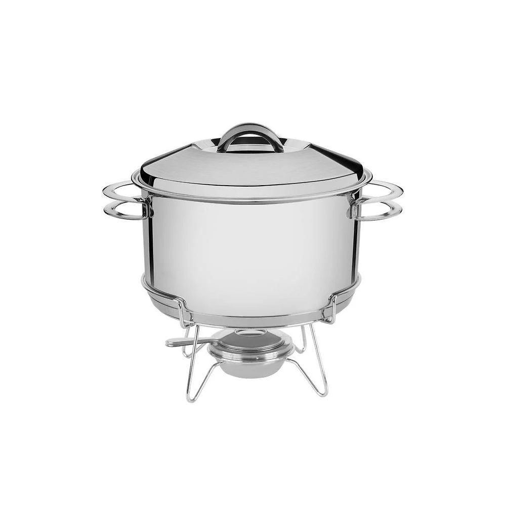 Rechaud Tramontina Solar Aço Inox Com Fogareiro E Tampa 6,1 Litros