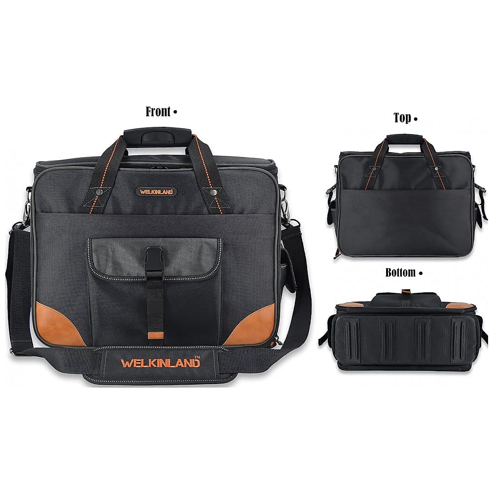 Bolsa de Ferramentas Organizadora com 88 Compartimentos, WELKINLAND WO21135, Preto