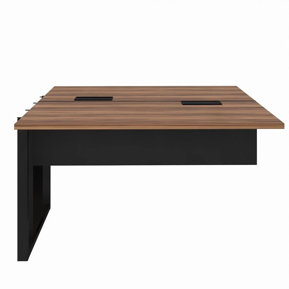 Miniatura Plataforma Dupla Acoplar Pé Quadro Espresso Móveis Marrom/Preto