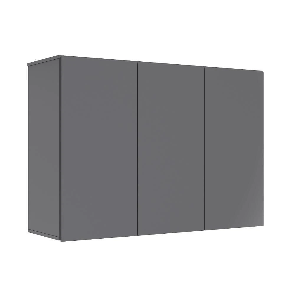 Miniatura Armário Aéreo Aliex 03 Portas Cinza