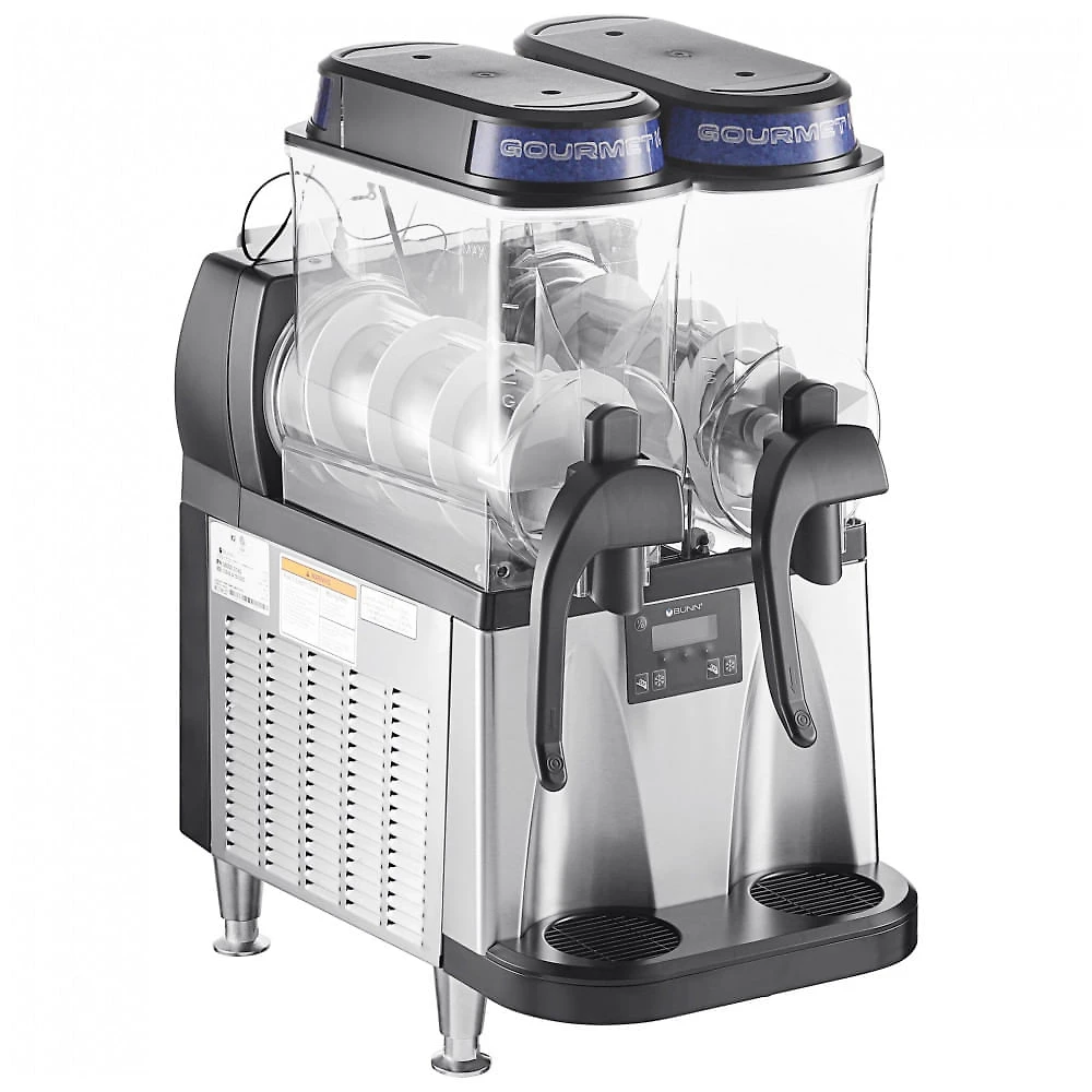 Máquina de Frozen Bunn 58000.0015 Ultra NX Preta e de Aço Inoxidável Dupla 11,36 litros 110V