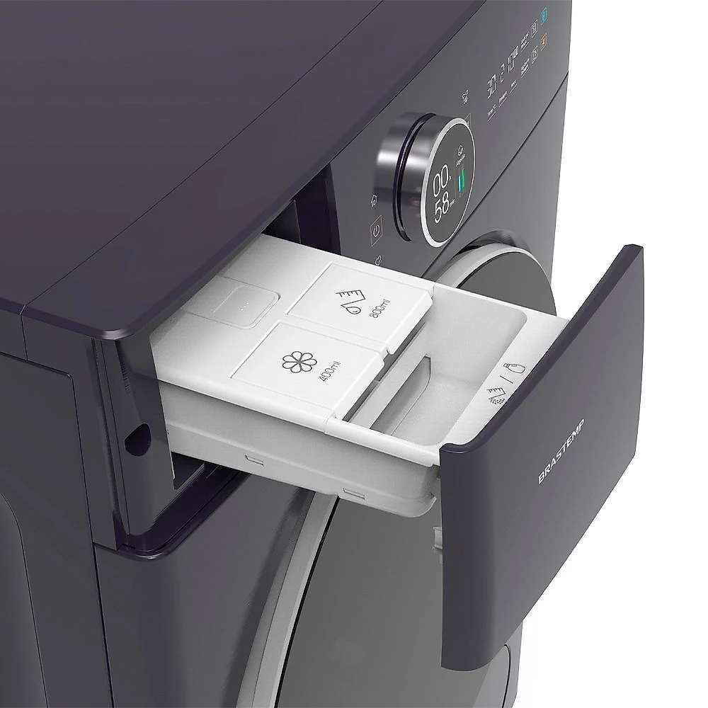 Lava & Seca 14Kg Brastemp B= Smart e Ozônio Clean Midnight Purple com 15 Programas de Lavagem - BNQ14AR 110