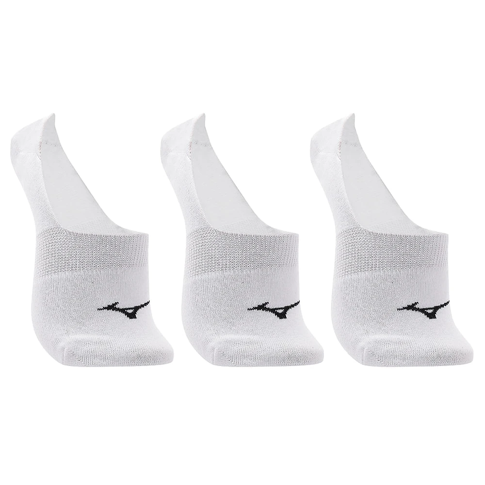 Meia Cano Invisível Mizuno Basic - Pacote Com 3 Pares