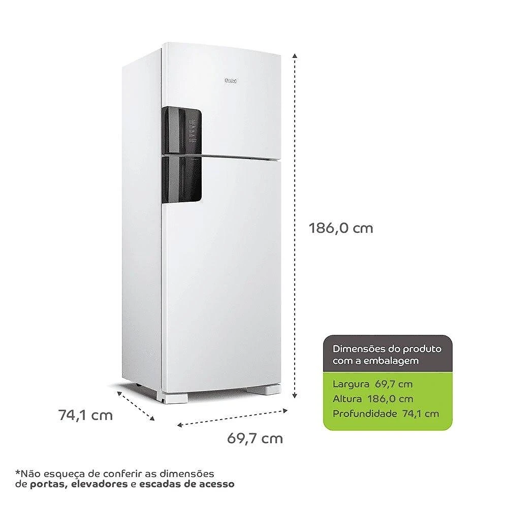 Geladeira Consul Frost Free Duplex, CRM56FB 451 Litros e Fogão 4 Bocas Consul CFO4NAB, Branco 220 Volts