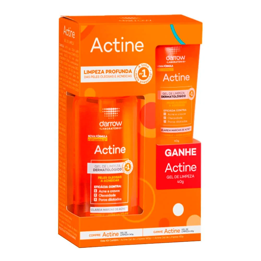 Miniatura Kit Actine Darrow Gel de Limpeza 140g e Ganhe Gel de Limpeza 40g