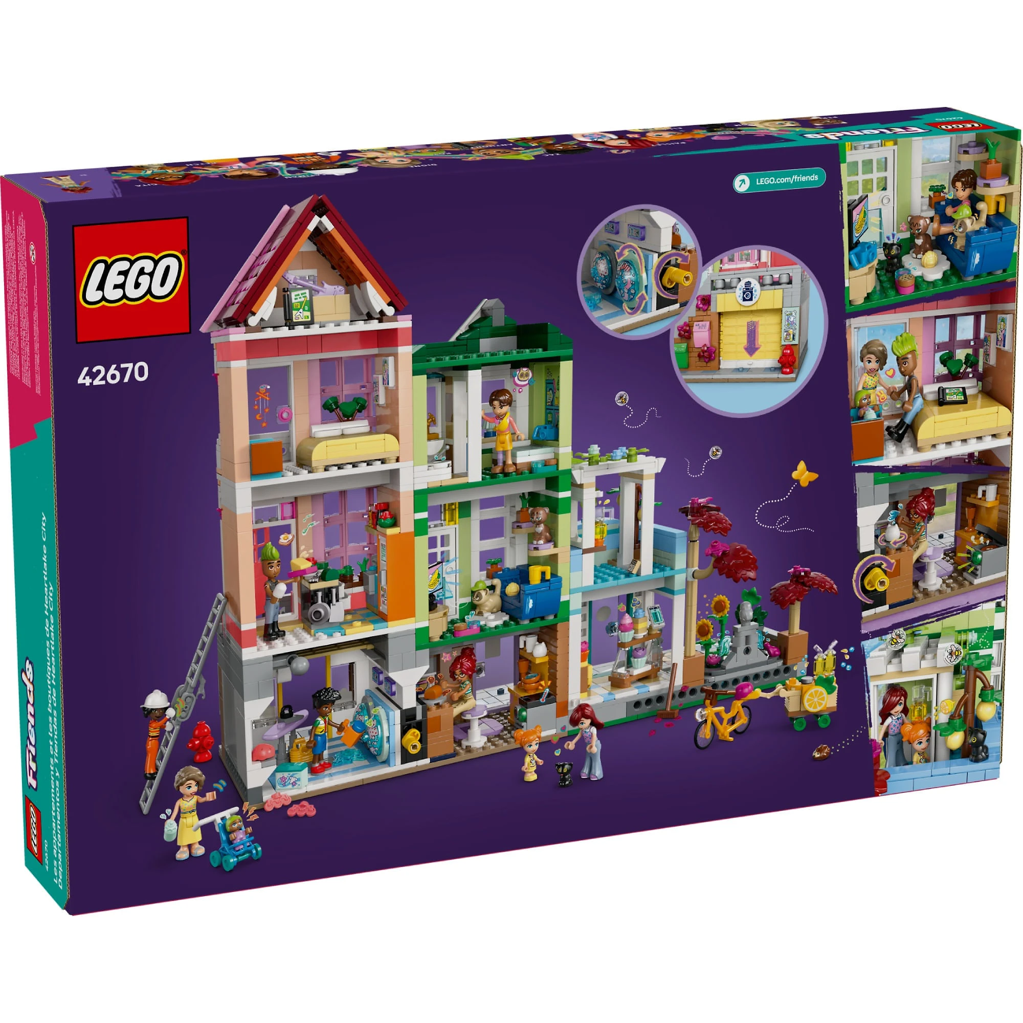 Miniatura LEGO Friends - Apartamentos e lojas em Heartlake City
