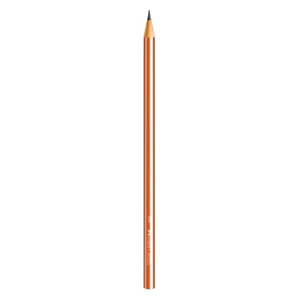 Lápis Preto N2 Faber-Castell Ecolápis Glam com Grafite para Escrita Suave e Precisa Bronze
