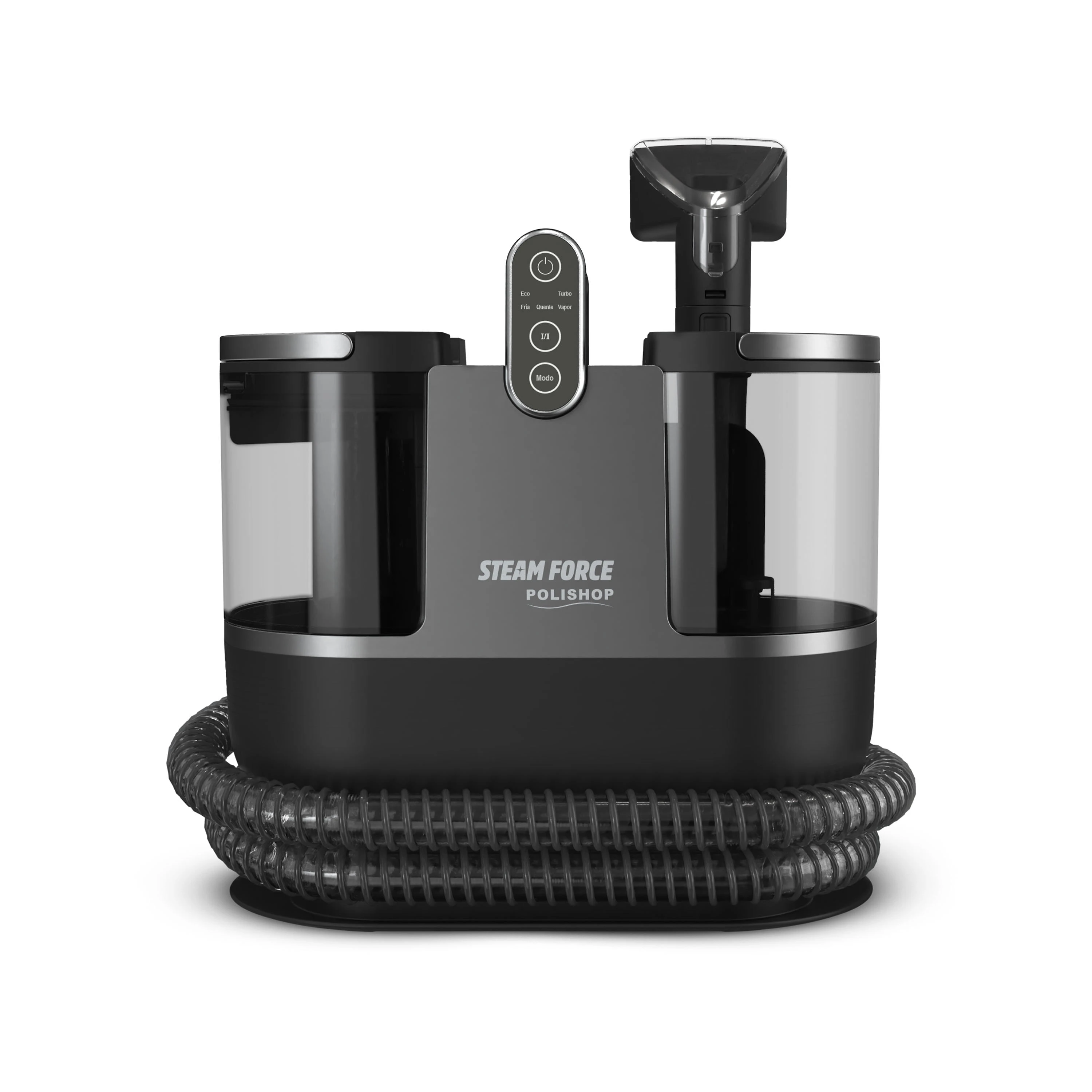 Extratora de Sujeira e Vaporizador Portátil Steam Force 4 em 1 Polishop