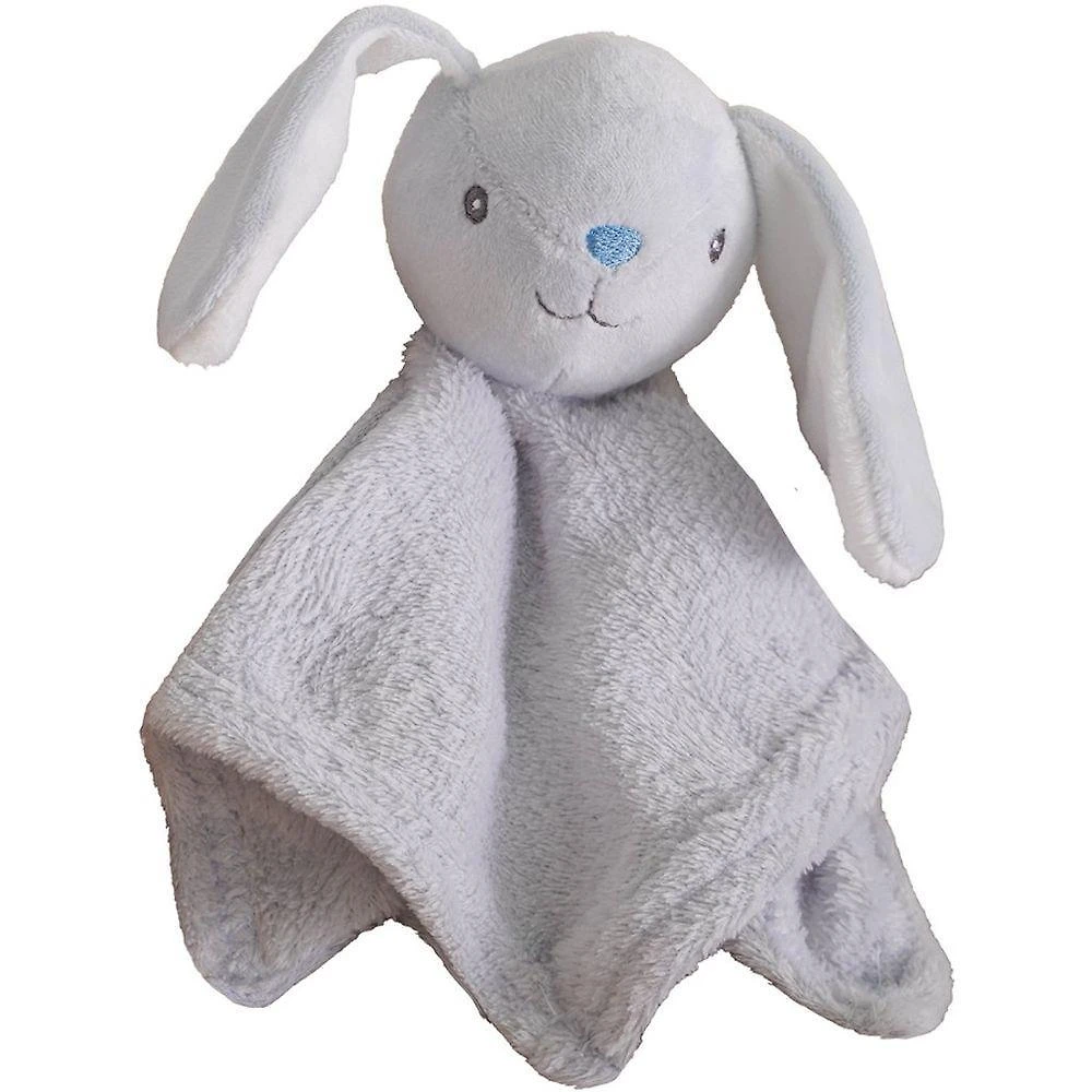Naninha para Meninos Coelho Azul Claro Coral Fleece 100% Poliéster 27x27cm Bene Casa