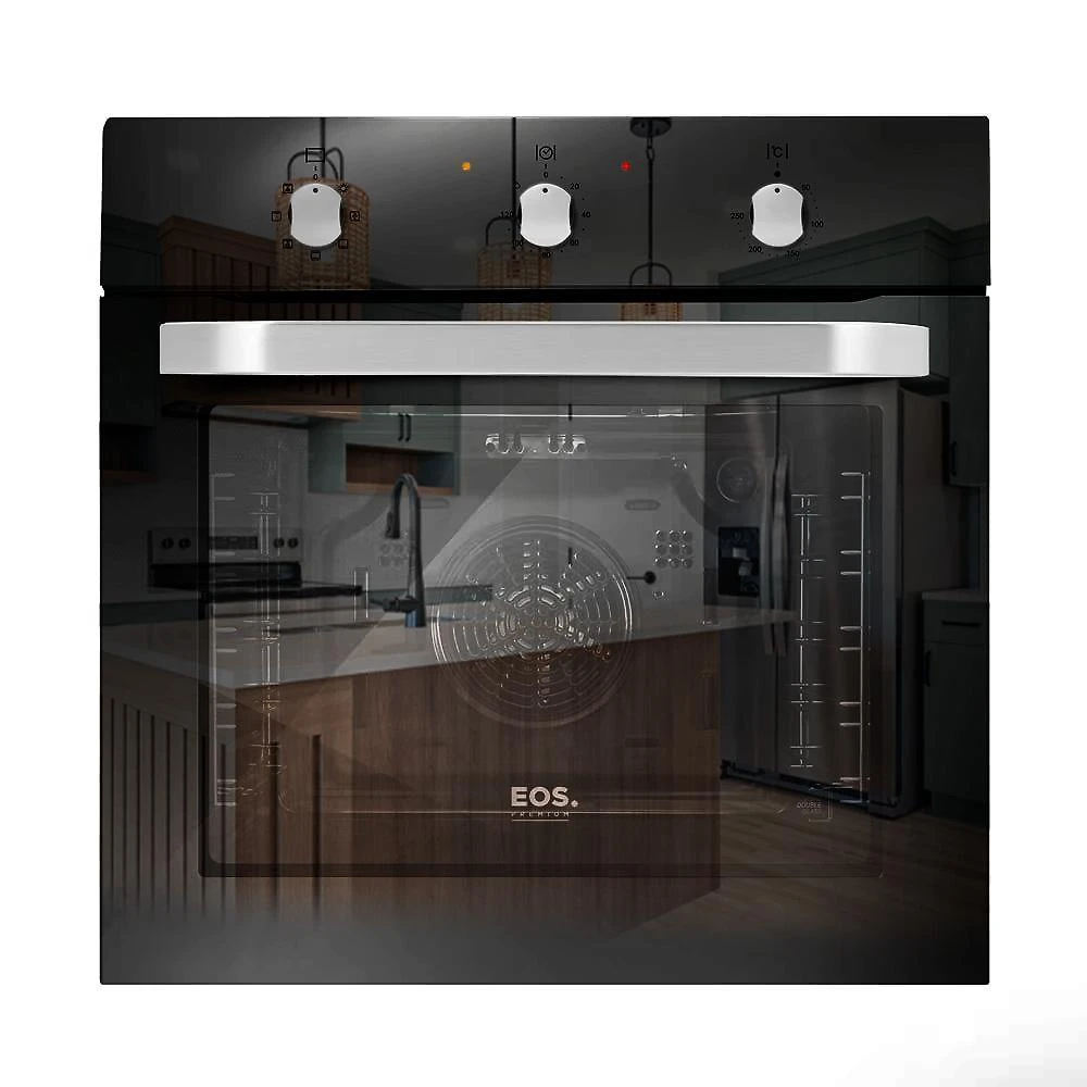 Forno Elétrico de Embutir EOS 65 Litros Convection  Porta de Vidro Preto Espelhado EFE651ECE 220V
