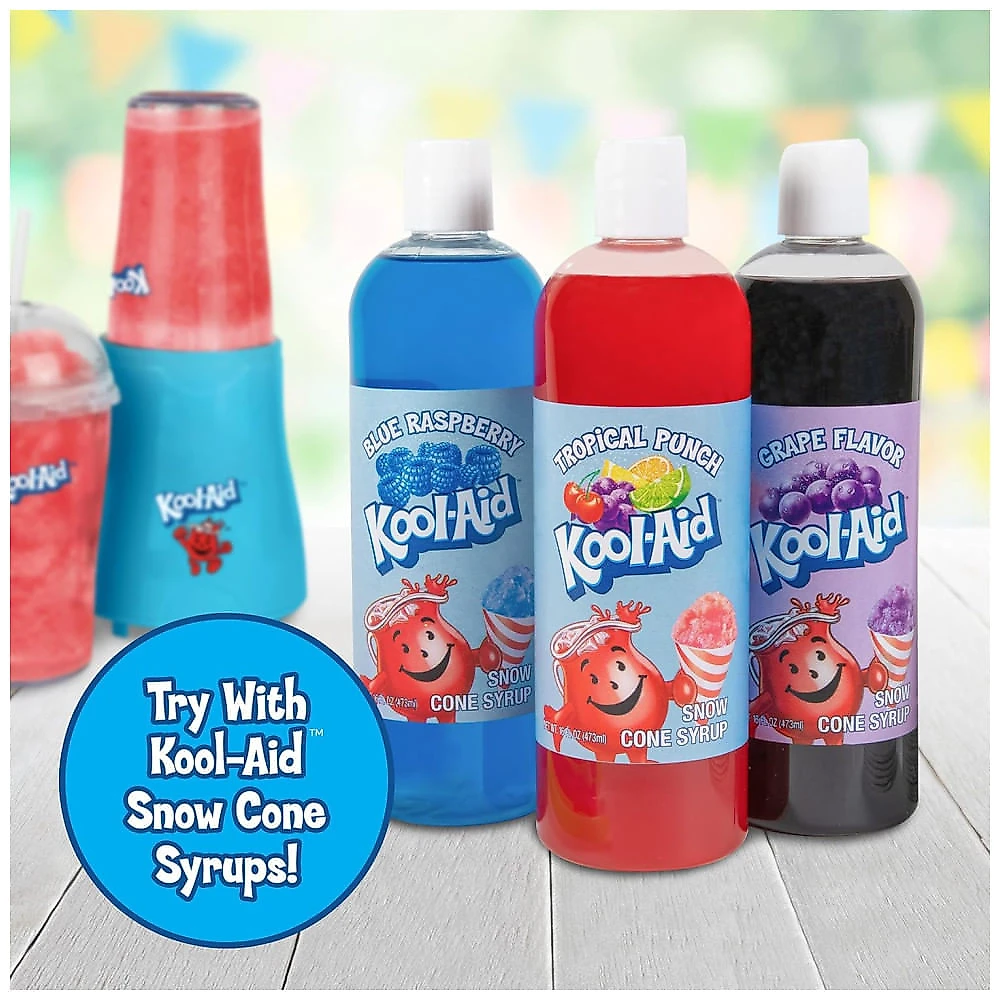 Mixer Pessoal Nostalgia KoolAid para Smoothies, Frozen, Vitaminas e Sucos Naturais, com 2 Copos de 450 ml e Tampa de Vedação