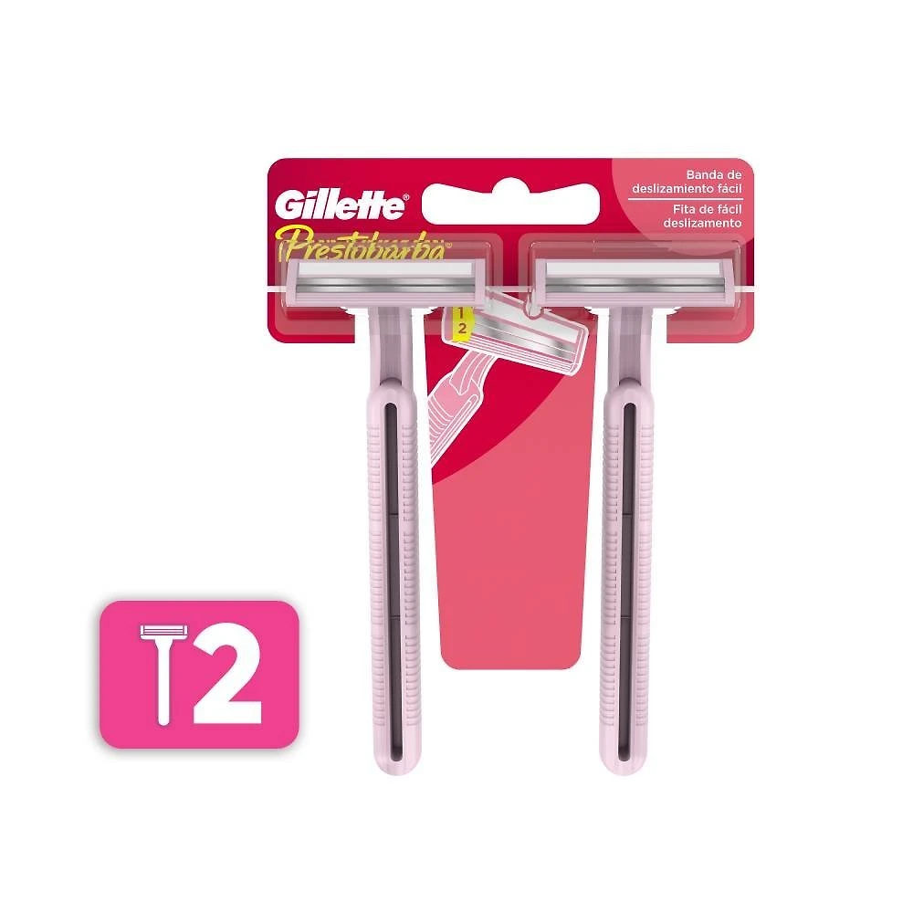 Aparelho Depilatório Gillette Prestobarba 3 Feminino Com 2 Unidades