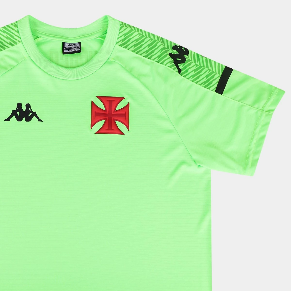 Camisa Vasco Kappa Supporter Details Masculina Verde Limão - EGG