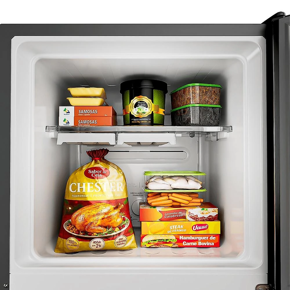Geladeira Consul Frost Free Duplex Inverter CRM44MK, 377 Litros, Inox - 220 Volts