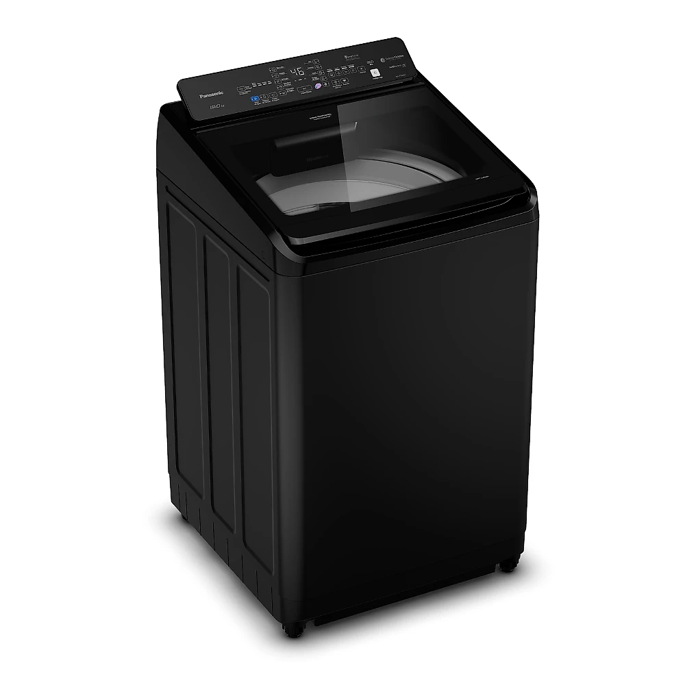 Miniatura Máquina de Lavar Intuitive+ Panasonic Lavagem Eficiente Sistema Ciclone 19 kg Preta - NA-F190G1B 127v