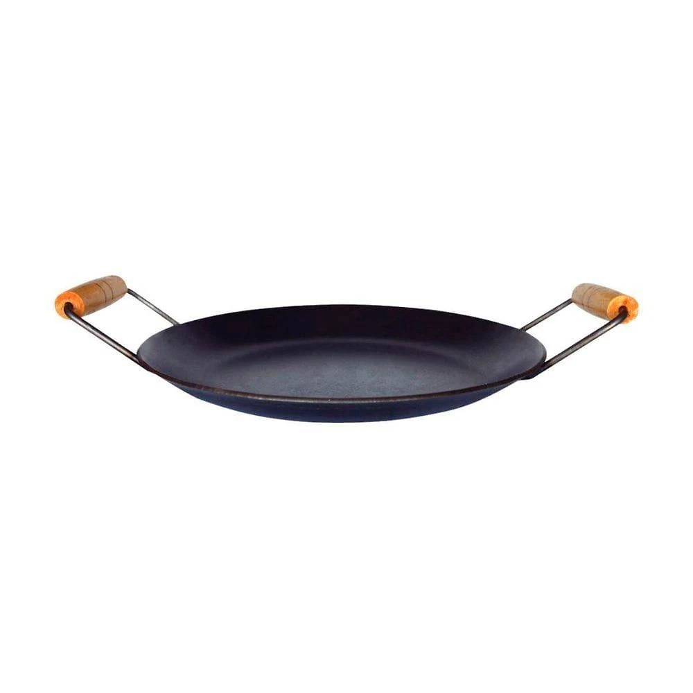 Chapa Disco de Arado Bifeteira Aço Carbono Alça Madeira 50cm Metalmig
