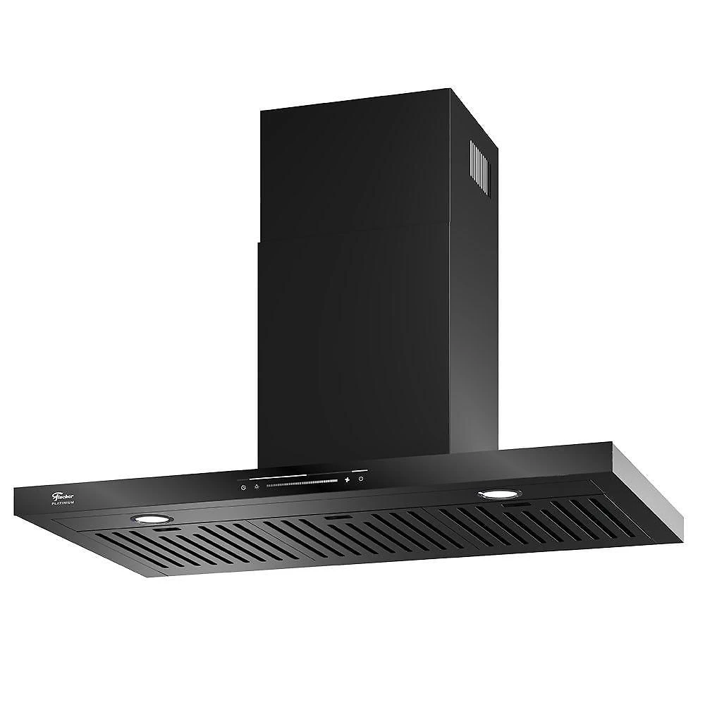 Coifa De Parede Platinium 60cm Controle Gesto Preto Fischer Preto 110V
