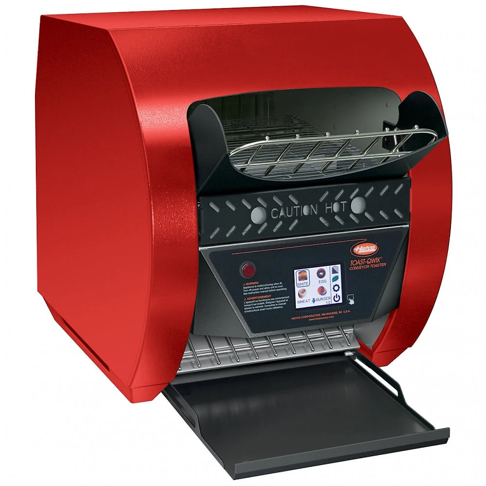 Torradeira de Esteira Hatco TQ3500H ToastQwik Vermelha com 3 Aberturas e Controles Digitais 208V, 2220W