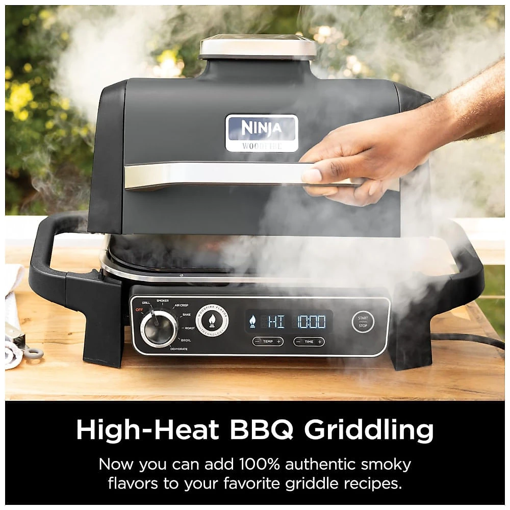 Chapa Grelha Ninja Woodfire Outdoor Flat Top Griddle Plate XSKGRIDPLT 37 cm Antiaderente Compatível OG700
