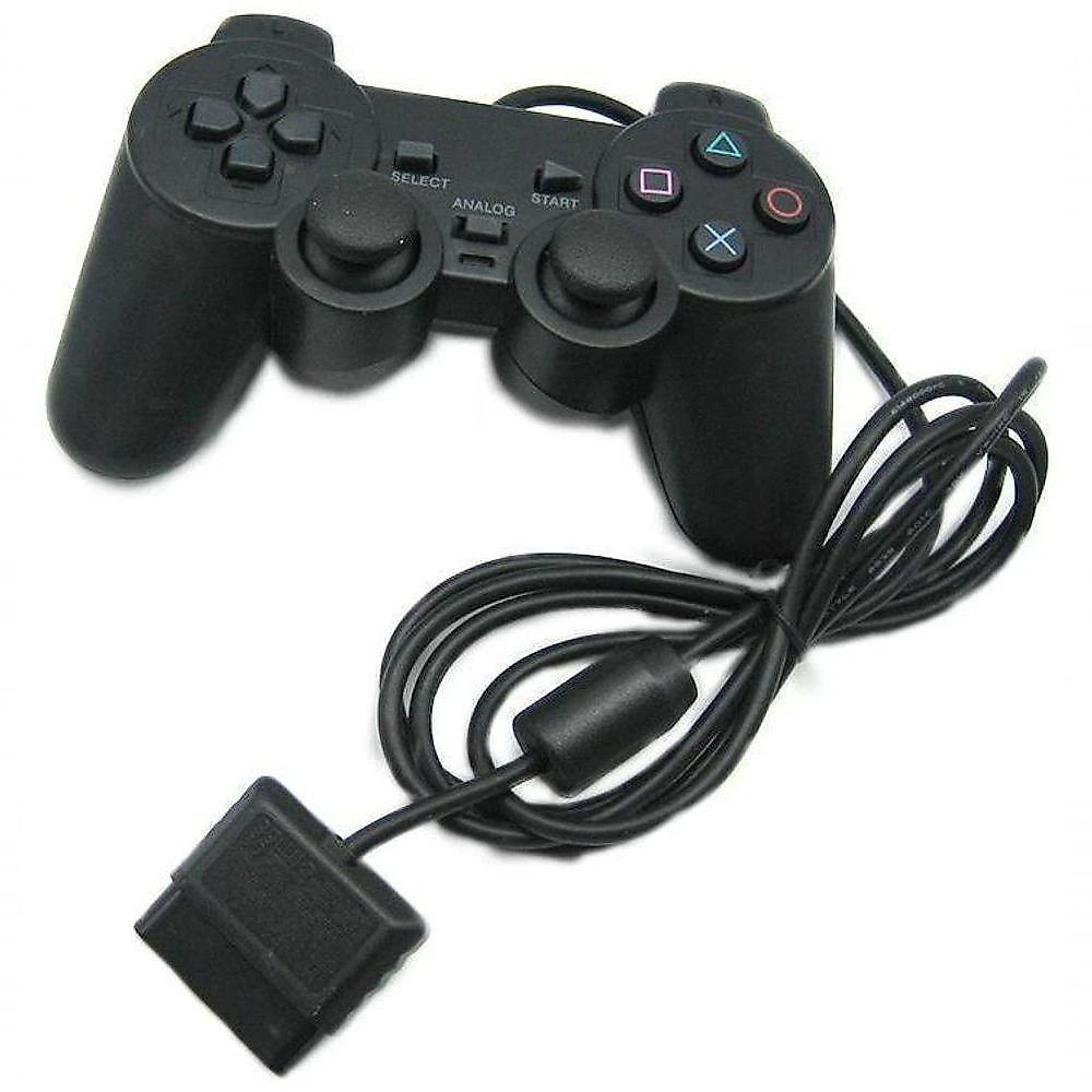 Controle Playstation 2 Dualshock 2 PS2 Slim Joystick Preto