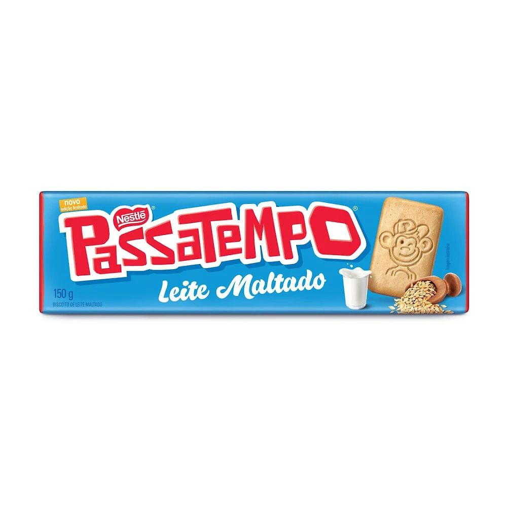 Biscoito Nestlé Passatempo Leite Maltado 150g