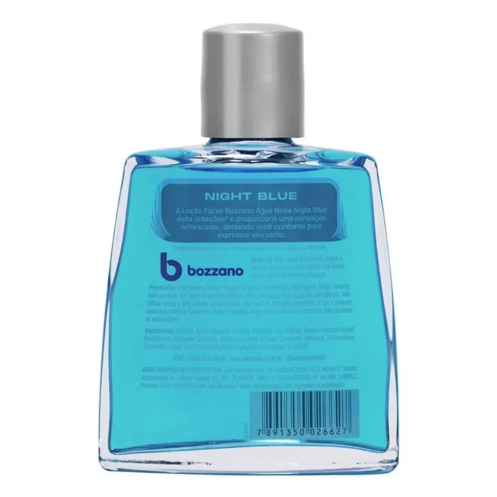 Miniatura Loção Pós Barba Bozzano Night Blue Mentol 100ml