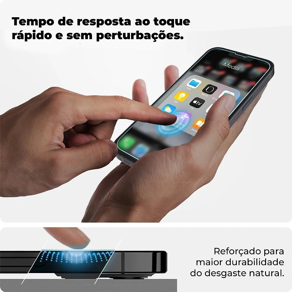 Película Para Iphone 14 Pro Max - Ultra Glass - Preta - Gshield