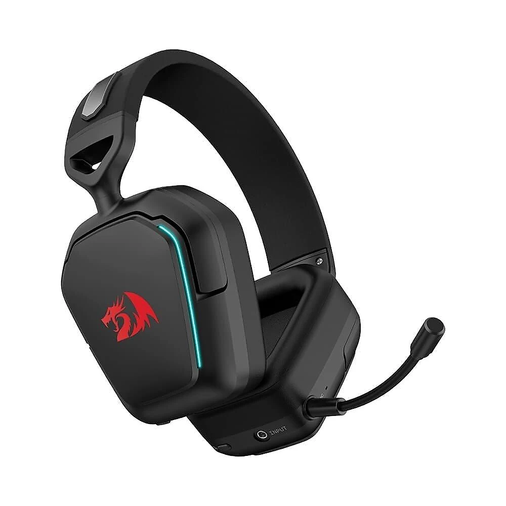 Headset Gamer Sem Fio Redragon Mira, RGB, 7.1, Drivers 40mm, Bluetooth, P2, Preto - H868
