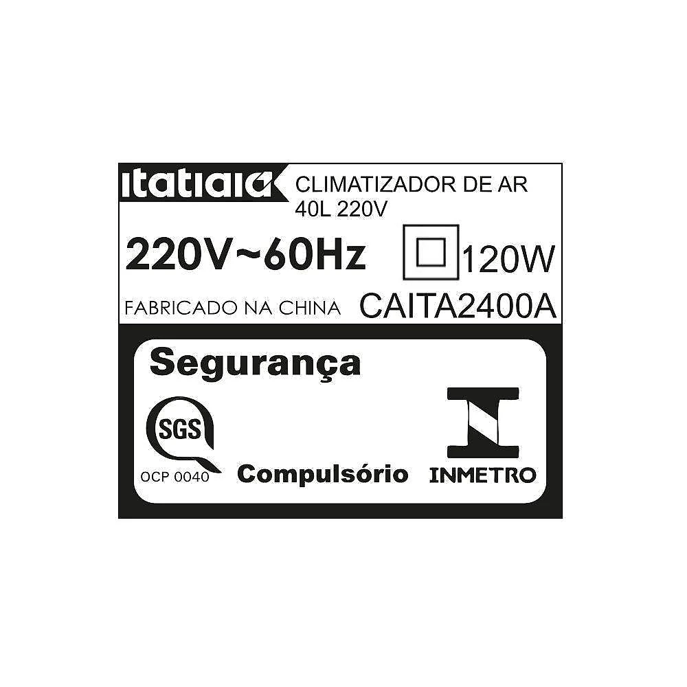 Climatizador de ar itatiaia 40l 220v caita2400a