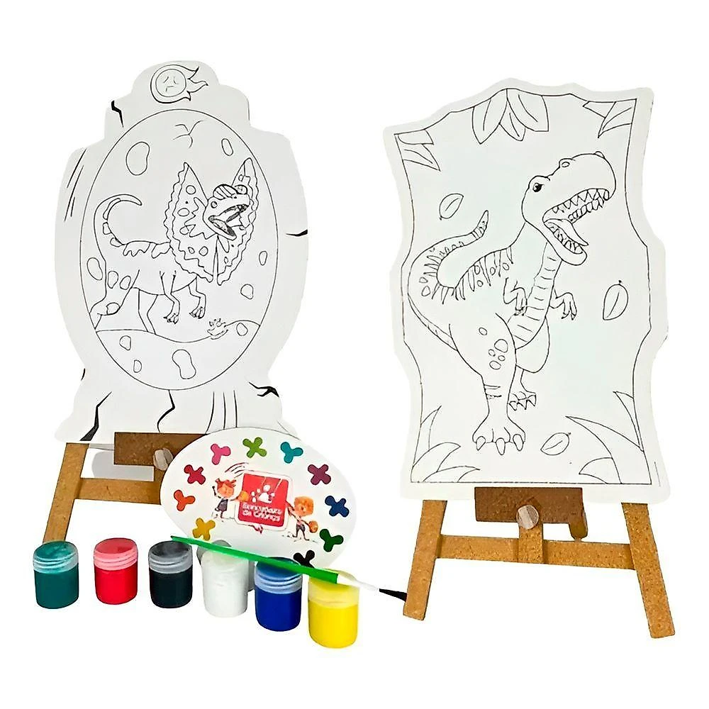 Brinquedo Kit De Pintura Infantil Cavalete Avental Tema:unicórnio