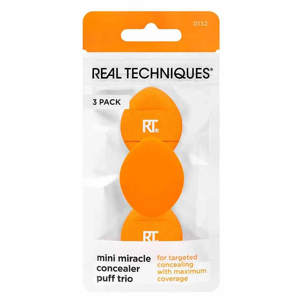 Kit de Mini Esponjas Real Techniques para Corretivo - 3 unidades