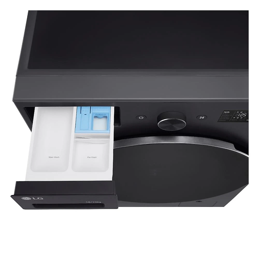 Lava e Seca Smart LG 16kg Black Inox com AIDD™ WD16GNTS6 220V