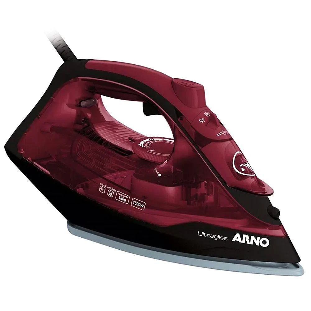 Ferro A Vapor Arno Ultragliss Com Base Durilium Airglide Fmv 110V