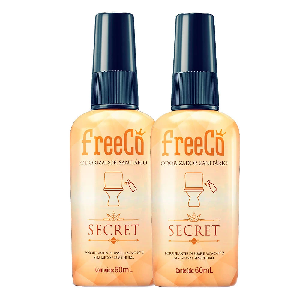 Kit 2 Bloqueador de Odores Sanitários FreeCô Secret 60ml