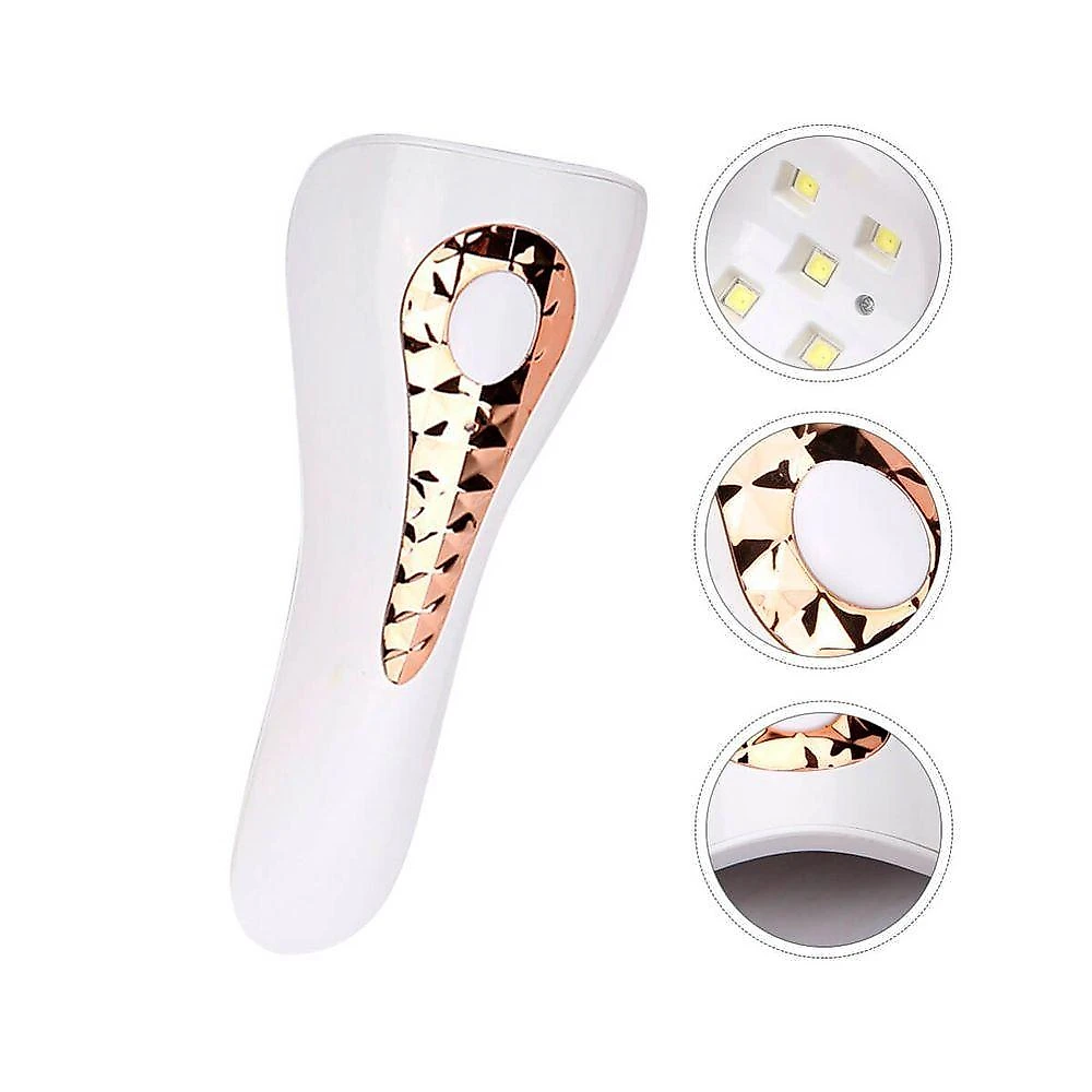 Estufa de Unhas Portátil LED UV 18W Recarregável Fonte Dupla Roxo Oba Mix
