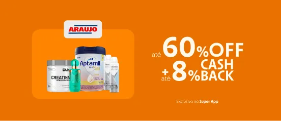 Drogaria Araújo com até 8% de cashback