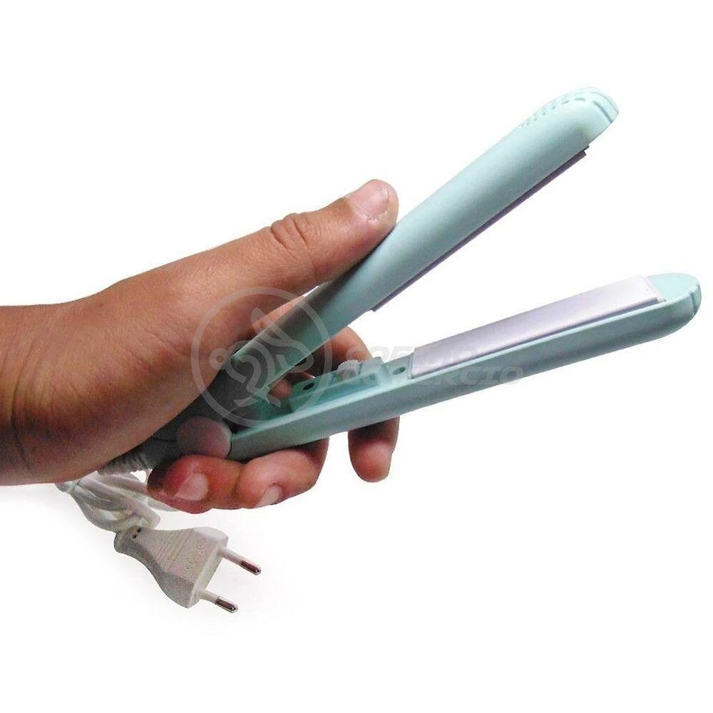Mini Chapinha Prancha 17Cm Bivolt 110|220V Profissional Azul