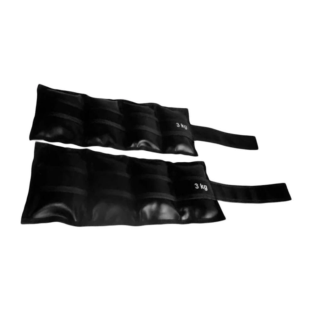 Par de Caneleiras Tornozeleira CT300A 3,0kg Granalha Aço Anilhas Fitness